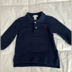 Ralph Lauren Longsleeve Collard Baby Shirt